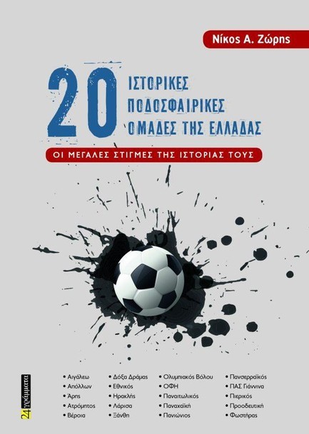 20 ΙΣΤΟΡΙΚΕΣ ΠΟΔΟΣΦΑΙΡΙΚΕΣ ΟΜΑΔΕΣ ΤΗΣ ΕΛΛΑΔΑΣ