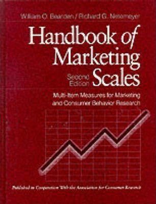 HANDBOOK OF MARKETING SCALES-2ND EDITION HB