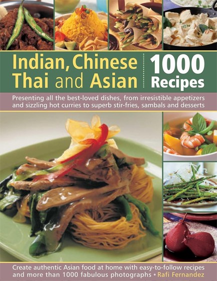 1000 RECIPES-INDIAN CHINESE THAI AND ASIAN HB