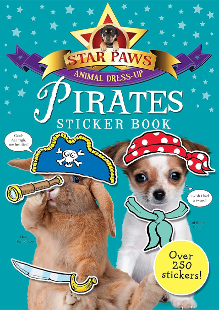 STAR PAWS-ANIMAL DRESS UP PIRATES STICKER BOOK