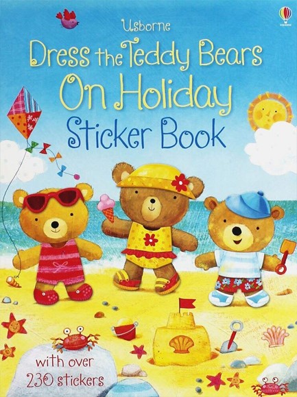DRESS THE TEDDY BEARS ON HOLIDAY STICKER BOOK