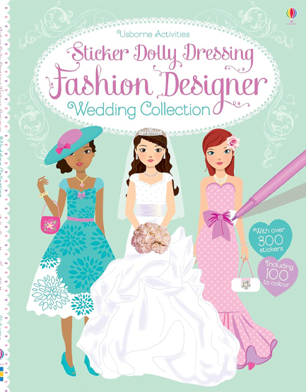 FASHION DESIGNER WEDDING COLLECTION--STICKER DOLLY DRESSING PB