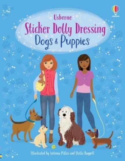 DOGS AND PUPPIES-STICKER DOLLY DRESSING PB