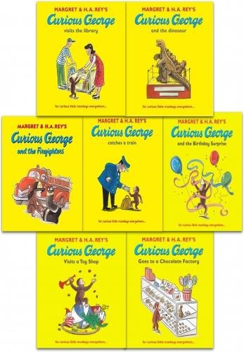 CURIOUS GEORGE THE MONKEY COLLECTION 7 BOOKS SET PACK