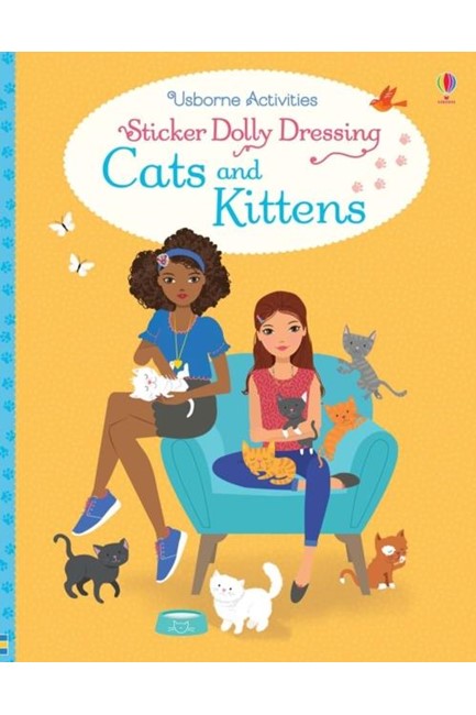 CATS AND KITTENS-STICKER DOLLY DRESSING PB