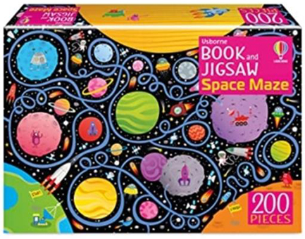USBORNE BOOK AND JIGSAW SPACE MAZE