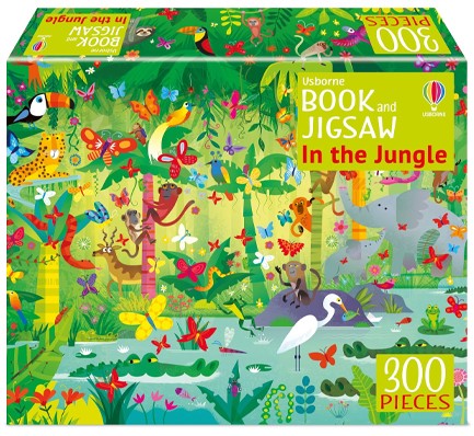IN THE JUNGLE JIGSAW WITH PICTURE BOOK