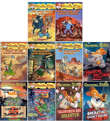 GERONIMO STILTON SERIES 4 COLLECTION 10 BOOKS SET PACK