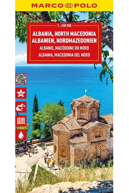 ΑΛΒΑΝΙΑ-ΒΟΡΕΙΑ ΜΑΚΕΔΟΝΙΑ /ALBANIA-NORTH MACEDONIA 1:450000