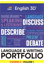 ENGLISH 3D COURSE A VOLUME 1 LANGUAGE & WRITING PORTFOLIO