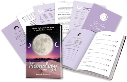 MOONOLOGY DIARY 2026: HARNESS THE MAGIC OF THE MOON TO MANIFEST YOUR BEST LIFE