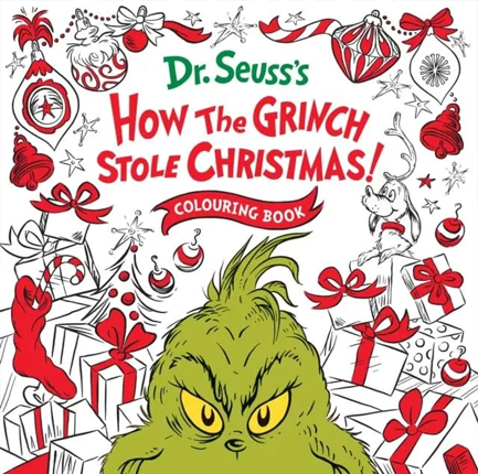 HOW THE GRINCH STOLE CHRISTMAS -COLOURING BOOK