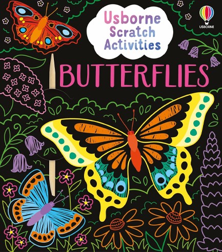 USBORNE SCRATCH ACTIVITIES BUTTERFLIES