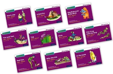 READ WRITE INC - PHONICS SET 2 PURPLE STORY BOOKS - COLOUR PACK OF 10