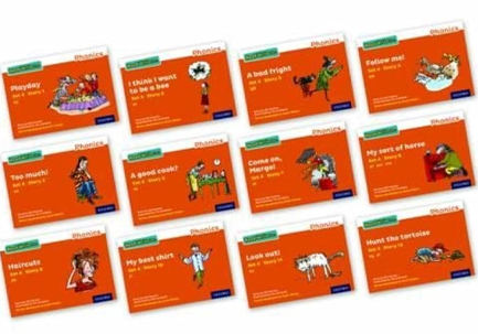READ WRITE INC - PHONICS SET 4 ORANGE STORY BOOKS - COLOUR PACK OF 12