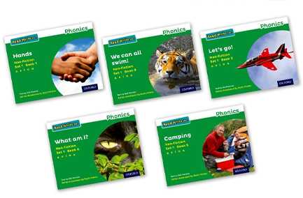 READ WRITE INC - PHONICS SET 1 GREEN NON-FICTION PACK OF 5