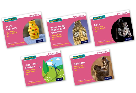 READ WRITE INC - PHONICS SET 3 PINK NON-FICTION PACK OF 5