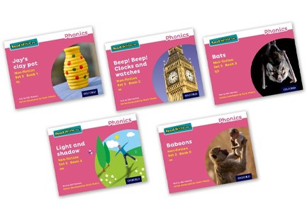READ WRITE INC - PHONICS SET 3 PINK NON-FICTION PACK OF 5