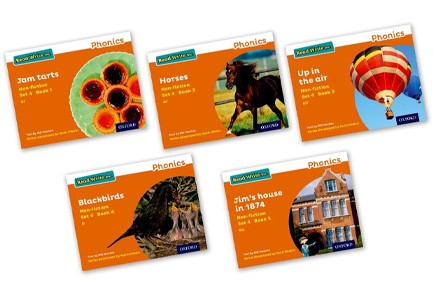 READ WRITE INC - PHONICS SET 4 ORANGE NON-FICTION PACK OF 5