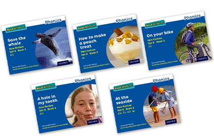 READ WRITE INC - PHONICS SET 6 BLUE NON-FICTION PACK OF 5