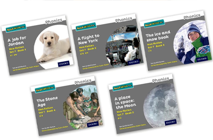 READ WRITE INC - PHONICS SET 7 GREY NON-FICTION PACK OF 5