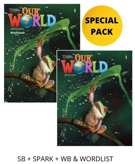 OUR WORLD 1 SPECIAL PACK FOR GREECE (SB + SPARK + WB & WORDLIST) BRIT. ED 2ND ED