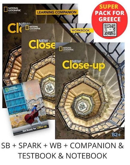 NEW CLOSE-UP B2+ SUPER PACK FOR GREECE (SB + SPARK + WB + COMPANION & TESTBOOK & NOTEBOOK)