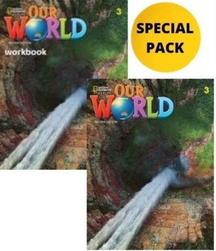 OUR WORLD 3 PACK FOR GREECE (SB + SPARK & WORDLIST) BRIT. ED 2ND ED