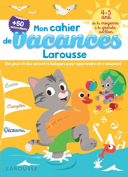 LAROUSSE MON CAHIER DE VACANCES 4-5 ANS