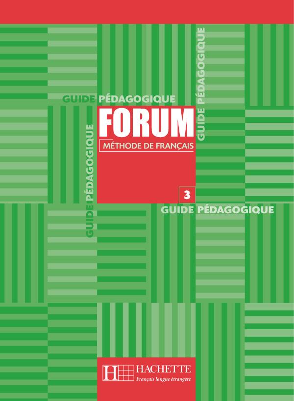 FORUM 3 GUIDE PEDAGOGIQUE
