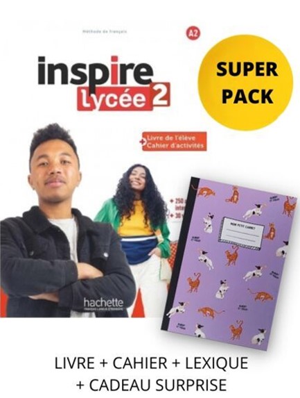 INSPIRE LYCÉE 2 SUPER PACK (LIVRE + CAHIER + LEXIQUE + CADEAU SURPRISE)