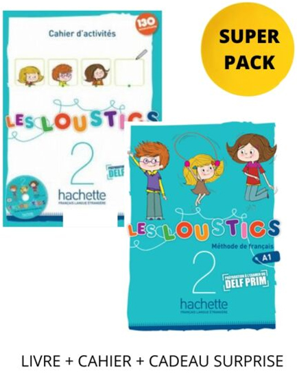 LES LOUSTICS 2 SUPER PACK (LIVRE + CAHIER + LEXIQUE + CADEAU SURPRISE)