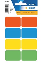 ΕΤΙΚΕΤΕΣ 26*40ΜΜ 10Φ.ΠΟΛΥΧΡΩΜΕΣ ΗΕRΜΑ 3681