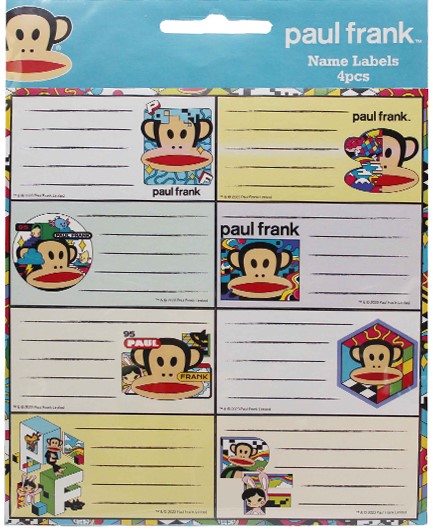ΕΤΙΚΕΤΕΣ ΣΧΟΛΙΚΕΣ FANCY BACK ME UP 4TEM.PAUL FRANK 775-28246