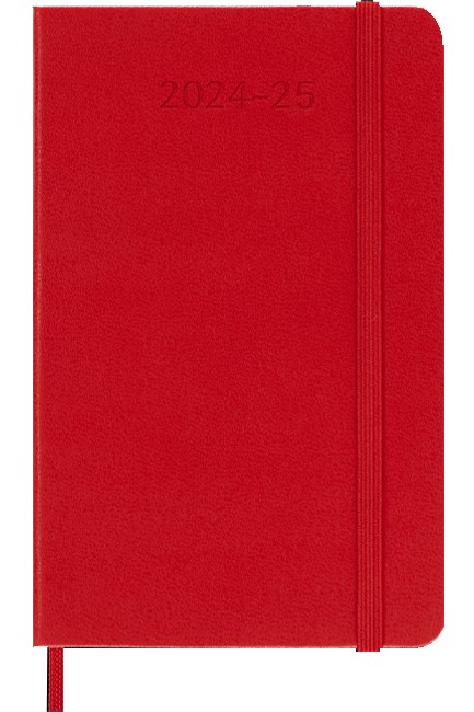 ΗΜΕΡΟΛΟΓΙΟ MOLESKINE 24-25 ΑΚΑΔΗΜΑΙΚΟ HARD SCARLET RED 09*14 ΕΒΔΟΜΑΔΙΑΙΟ POCKET