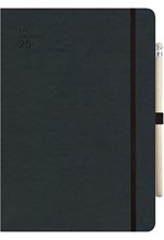 ΗΜΕΡΟΛΟΓΙΟ ADBOOK 25 HANDY BLACK 12*17 ΗΜΕΡΗΣΙΟ SOFT ΜΕ ΛΑΣΤΙΧΟ ΚΑΙ ΜΟΛΥΒΙ