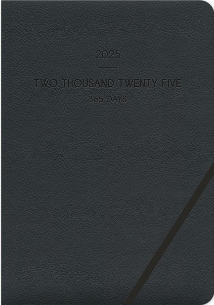 ΗΜΕΡΟΛΟΓΙΟ ADBOOK 25 LIEVE BLACK 14*21 ΗΜΕΡΗΣΙΟ ΜΕ ΓΩΝΙΑΚΟ ΛΑΣΤΙΧΟ