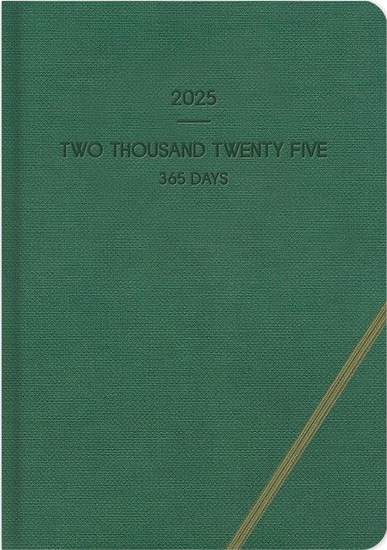 ΗΜΕΡΟΛΟΓΙΟ ADBOOK 25 LIEVE GREEN 14*21 ΗΜΕΡΗΣΙΟ ΜΕ ΓΩΝΙΑΚΟ ΛΑΣΤΙΧΟ