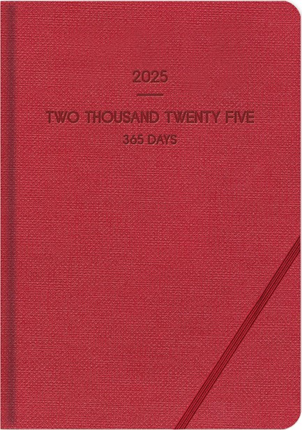 ΗΜΕΡΟΛΟΓΙΟ ADBOOK 25 LIEVE RED 14*21 ΗΜΕΡΗΣΙΟ ΜΕ ΓΩΝΙΑΚΟ ΛΑΣΤΙΧΟ