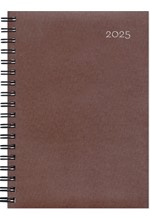 ΗΜΕΡΟΛΟΓΙΟ ADBOOK 25 SIMPLE SPIRAL BROWN 14*21 ΗΜΕΡΗΣΙΟ