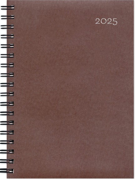 ΗΜΕΡΟΛΟΓΙΟ ADBOOK 25 SIMPLE SPIRAL BROWN 14*21 ΗΜΕΡΗΣΙΟ