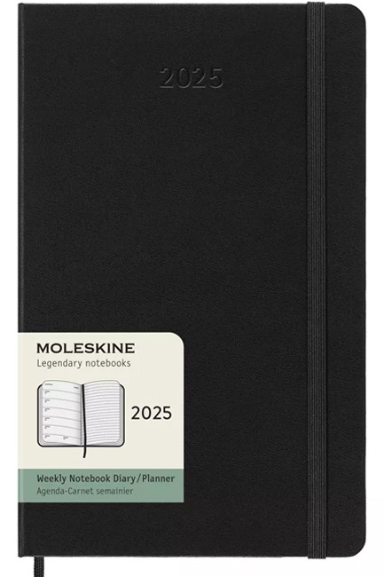 ΗΜΕΡΟΛΟΓΙΟ MOLESKINE 25 HARD BLACK 13*21 ΕΒΔΟΜΑΔΙΑΙΟ LARGE