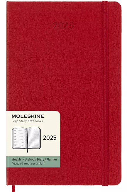 ΗΜΕΡΟΛΟΓΙΟ MOLESKINE 25 HARD RED SCARLET 13*21 ΕΒΔΟΜΑΔΙΑΙΟ LARGE