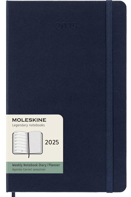 ΗΜΕΡΟΛΟΓΙΟ MOLESKINE 25 HARD SAPPHIRE BLUE 13*21 ΕΒΔΟΜΑΔΙΑΙΟ LARGE