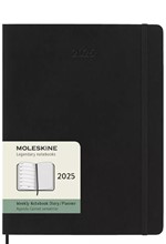 ΗΜΕΡΟΛΟΓΙΟ MOLESKINE 25 SOFT BLACK 19*25 ΕΒΔΟΜΑΔΙΑΙΟ XL