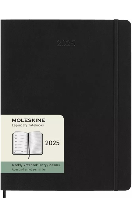 ΗΜΕΡΟΛΟΓΙΟ MOLESKINE 25 SOFT BLACK 19*25 ΕΒΔΟΜΑΔΙΑΙΟ XL