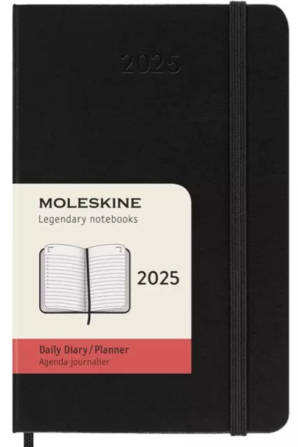 ΗΜΕΡΟΛΟΓΙΟ MOLESKINE 25 HARD BLACK 09*14 ΗΜΕΡΗΣΙΑ ΑΤΖΕΝΤΑ POCKET