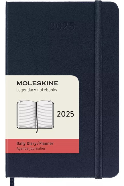 ΗΜΕΡΟΛΟΓΙΟ MOLESKINE 25 HARD SHAPPHIRE BLUE 09*14 ΗΜΕΡΗΣΙΑ ΑΤΖΕΝΤΑ POCKET