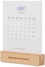 ΗΜΕΡΟΛΟΓΙΟ LEGAMI 26 APHORISMS 10,5*13 ΕΠΙΤΡΑΠΕΖΙΟ ΣΕ ΞΥΛΙΝΗ ΒΑΣΗ CALWB26001 SPECIAL