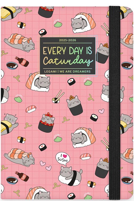 ΗΜΕΡΟΛΟΓΙΟ LEGAMI 25-26 ΑΚΑΔΗΜΑΙΚΟ SUSHI CAT 12*18 ΕΒΔΟΜΑΔΙΑΙΟ AG2616065 MEDIUM ΜΕ NOTEBOOK
